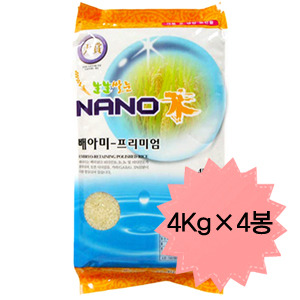 (2022 햅쌀) 나노미 배아미 16Kg(4Kg x 4봉) 쌀눈이 살아 있는 쌀눈쌀
